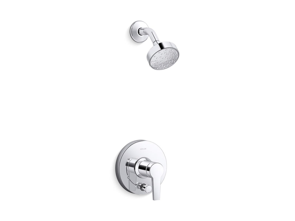 Pitch® Rite-Temp® Shower Trim Kit With Push-Button Diverter, 1.75 Gpm