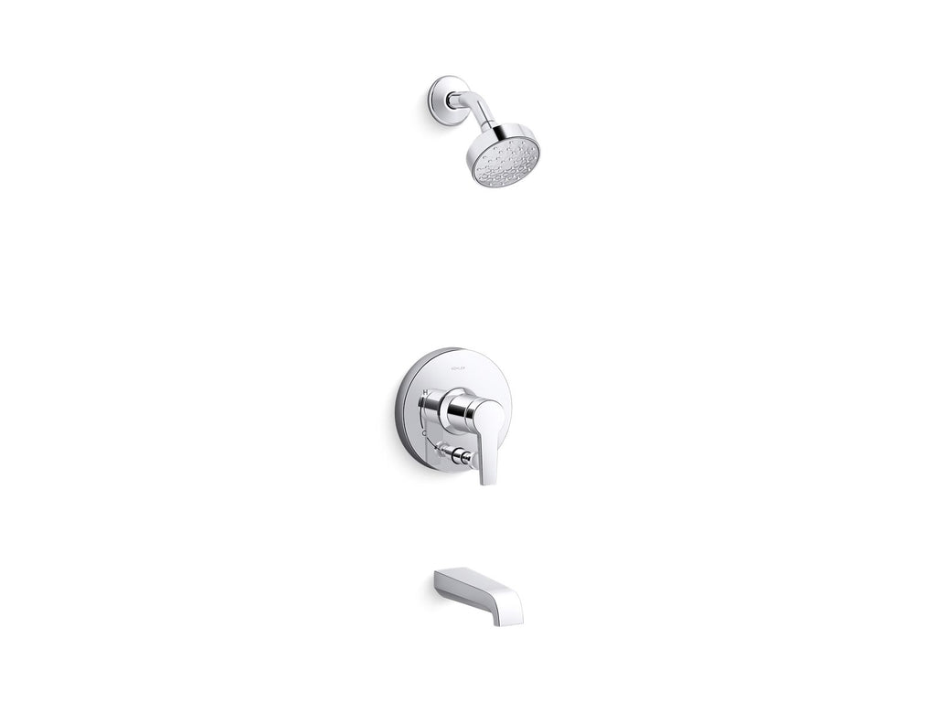 Pitch® Rite-Temp® Bath And Shower Trim Kit With Push-Button Diverter, 1.75 Gpm