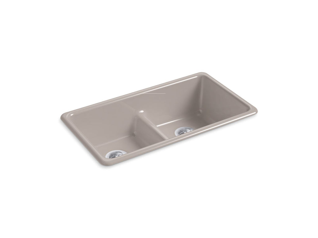 Iron/Tones® Smart Divide® 33" Top-/Undermount Double-Bowl Kitchen Sink