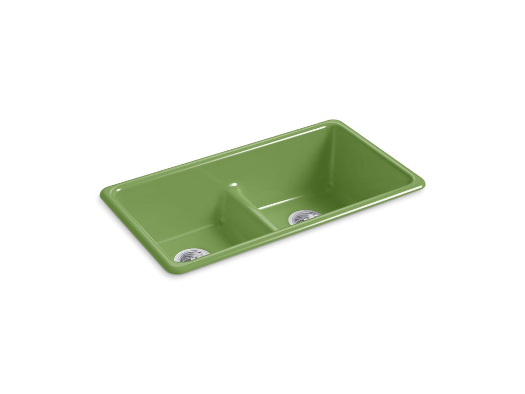 Iron/Tones® Smart Divide® 33" Top-/Undermount Double-Bowl Kitchen Sink