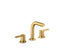 Elate® Widespread Bathroom Sink Faucet, 0.5 Gpm