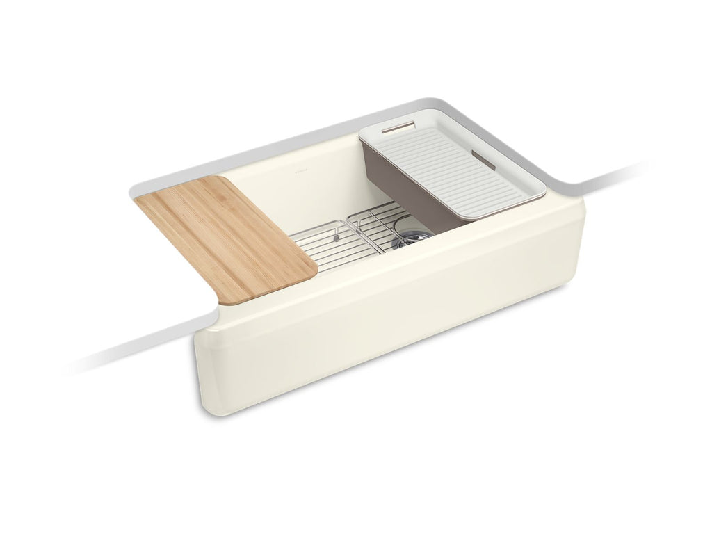 Riverby® 35-3/4" Undermount Single-Bowl Farmhouse Workstation Kitchen Sink