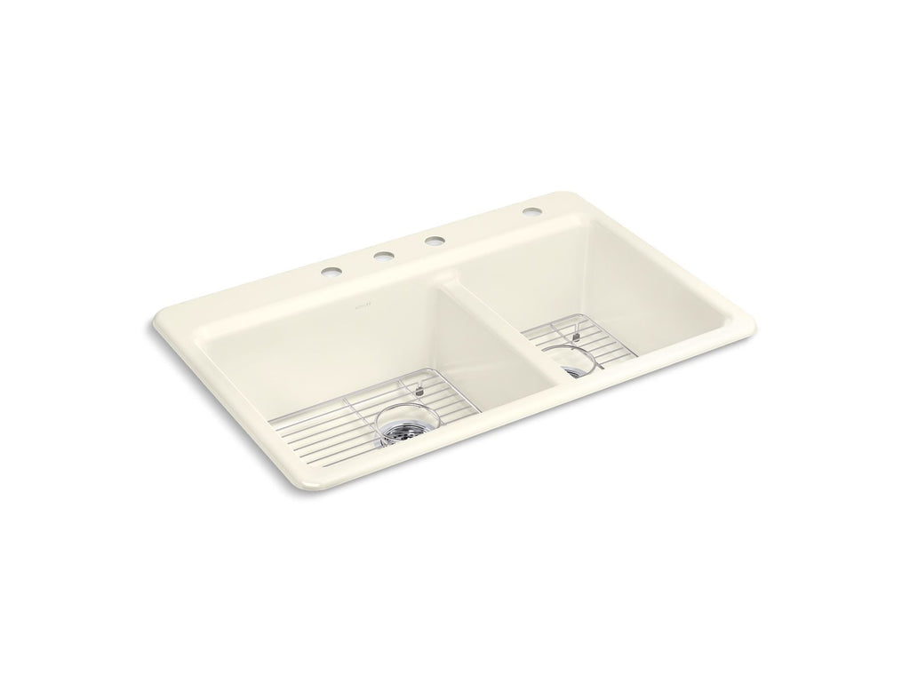 Riverby® 33" Top-Mount Double-Bowl Kitchen Sink