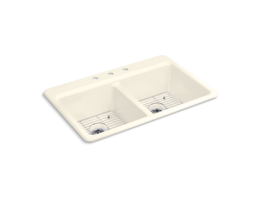 Riverby® 33" Top-Mount Double-Bowl Kitchen Sink