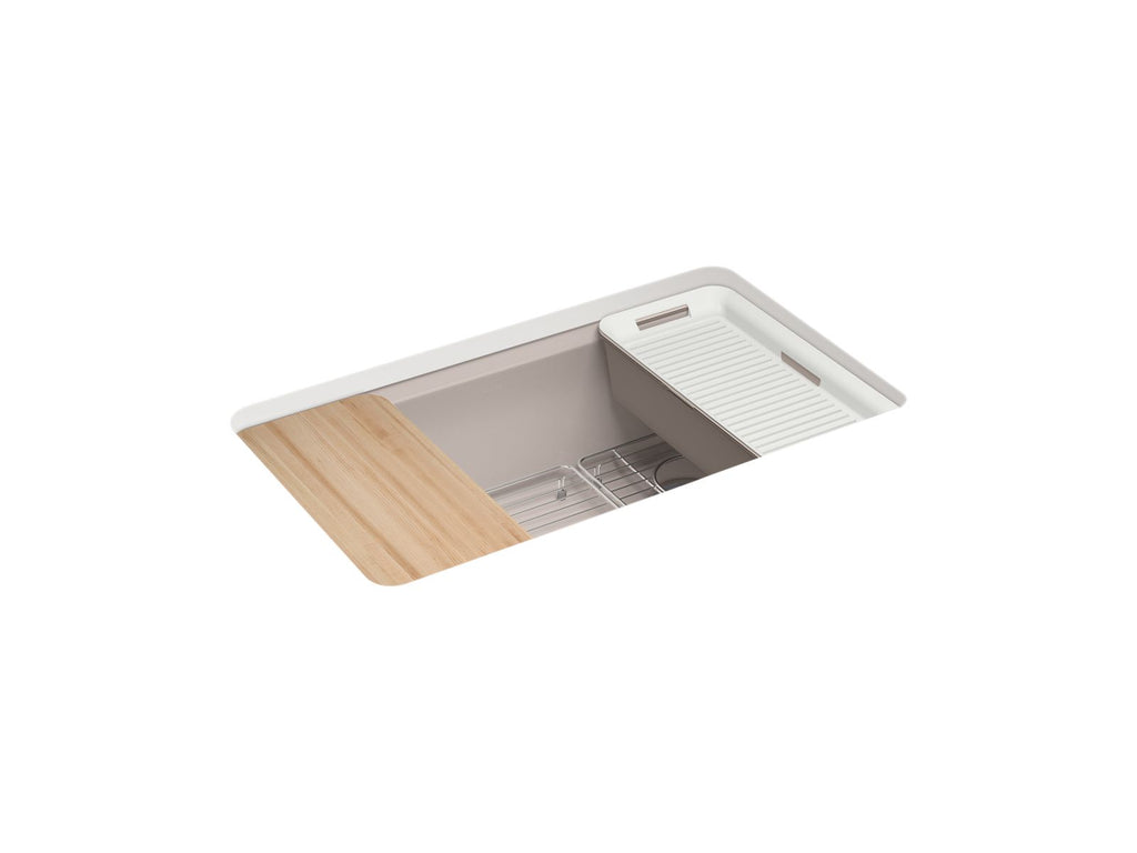 Riverby® 33" Undermount Single-Bowl Workstation Kitchen Sink
