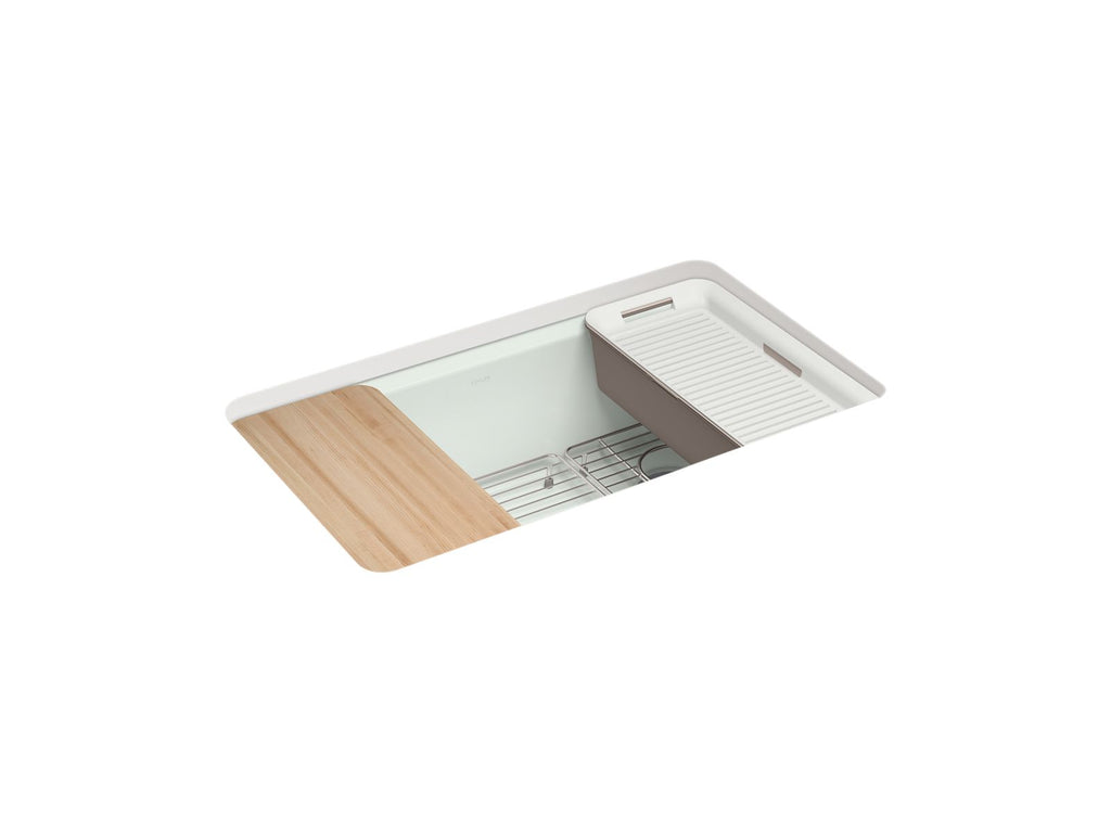 Riverby® 33" Undermount Single-Bowl Workstation Kitchen Sink