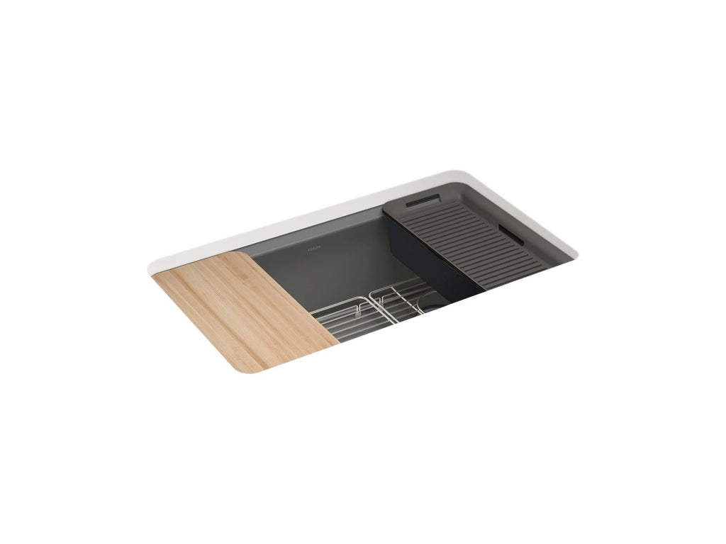 Riverby® 33" Undermount Single-Bowl Workstation Kitchen Sink