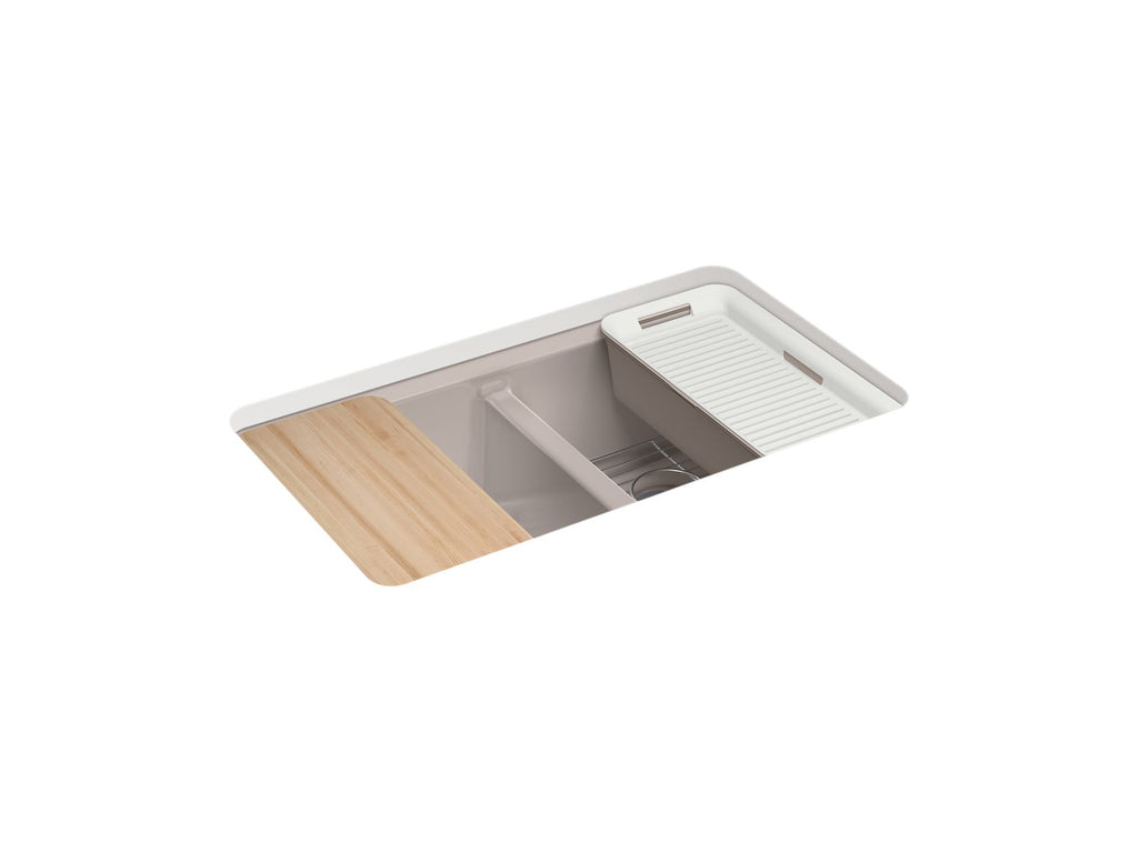 Riverby® 33" Undermount Double-Bowl Workstation Kitchen Sink