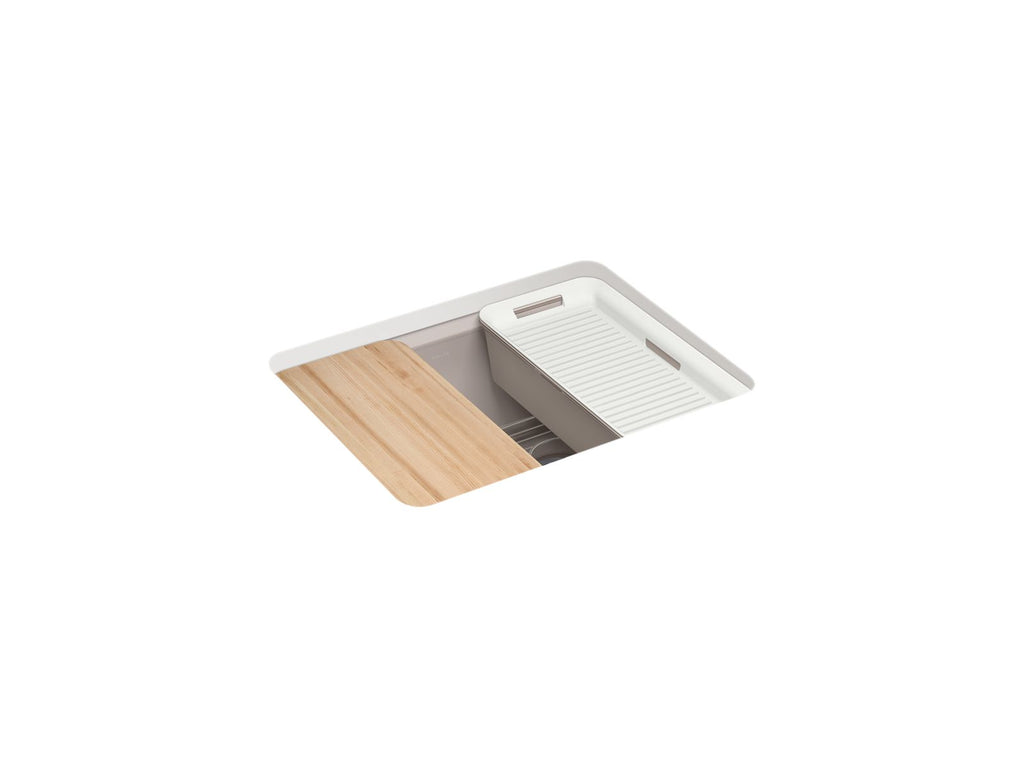 Riverby® 25" Undermount Single-Bowl Workstation Kitchen Sink