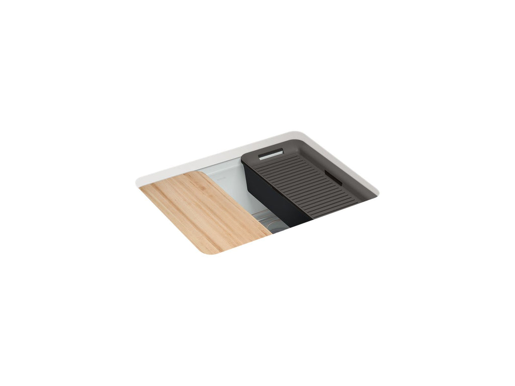 Riverby® 25" Undermount Single-Bowl Workstation Kitchen Sink