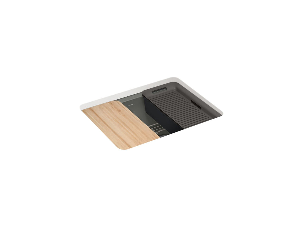 Riverby® 25" Undermount Single-Bowl Workstation Kitchen Sink
