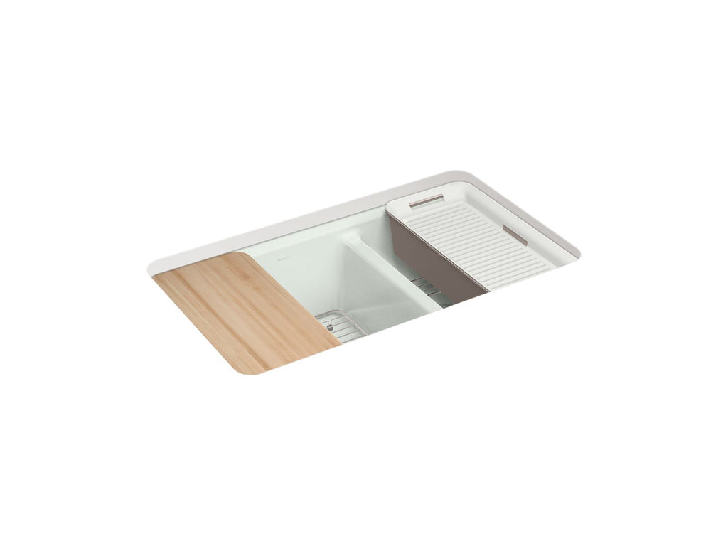 Riverby® 33" Undermount Double-Bowl Workstation Kitchen Sink