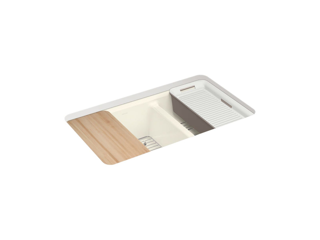 Riverby® 33" Undermount Double-Bowl Workstation Kitchen Sink