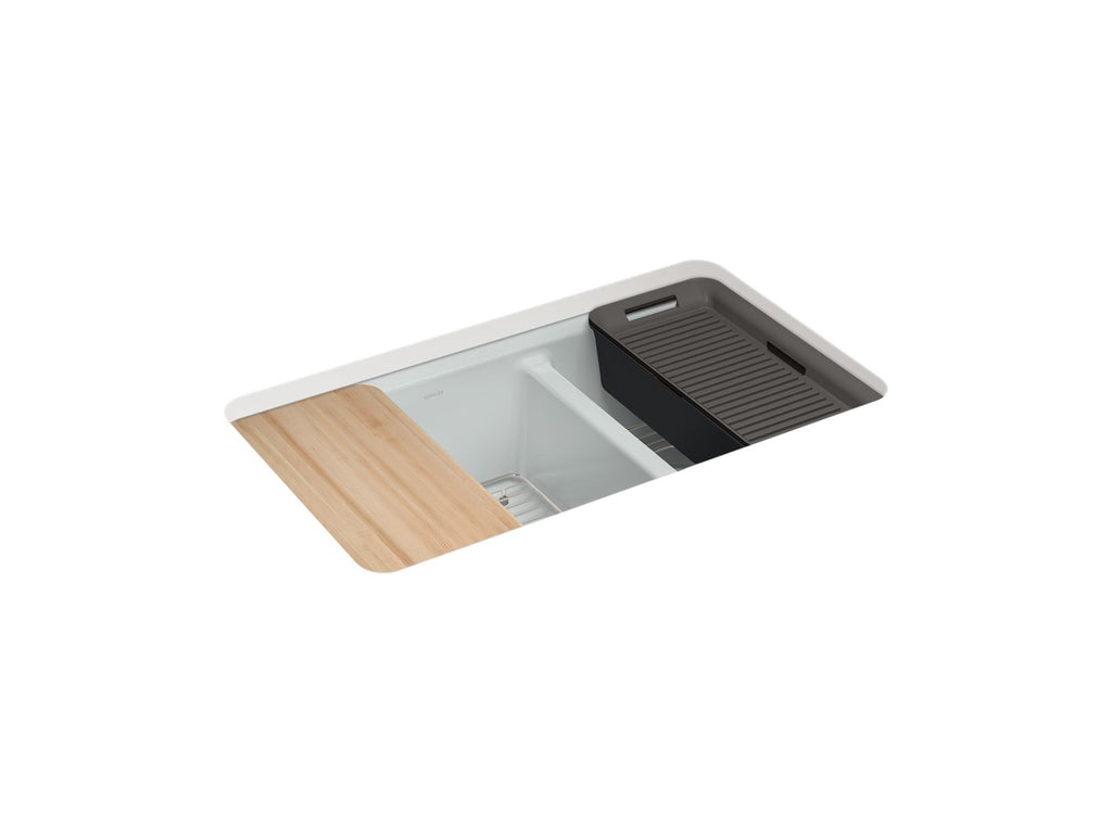 Riverby® 33" Undermount Double-Bowl Workstation Kitchen Sink