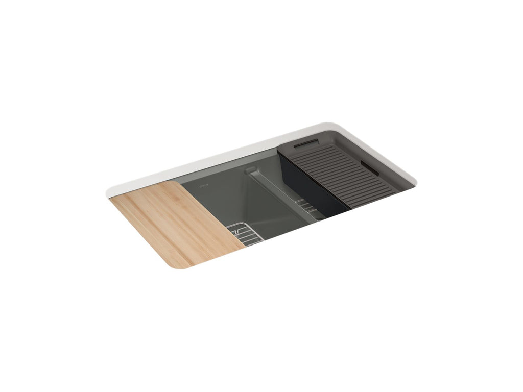Riverby® 33" Undermount Double-Bowl Workstation Kitchen Sink