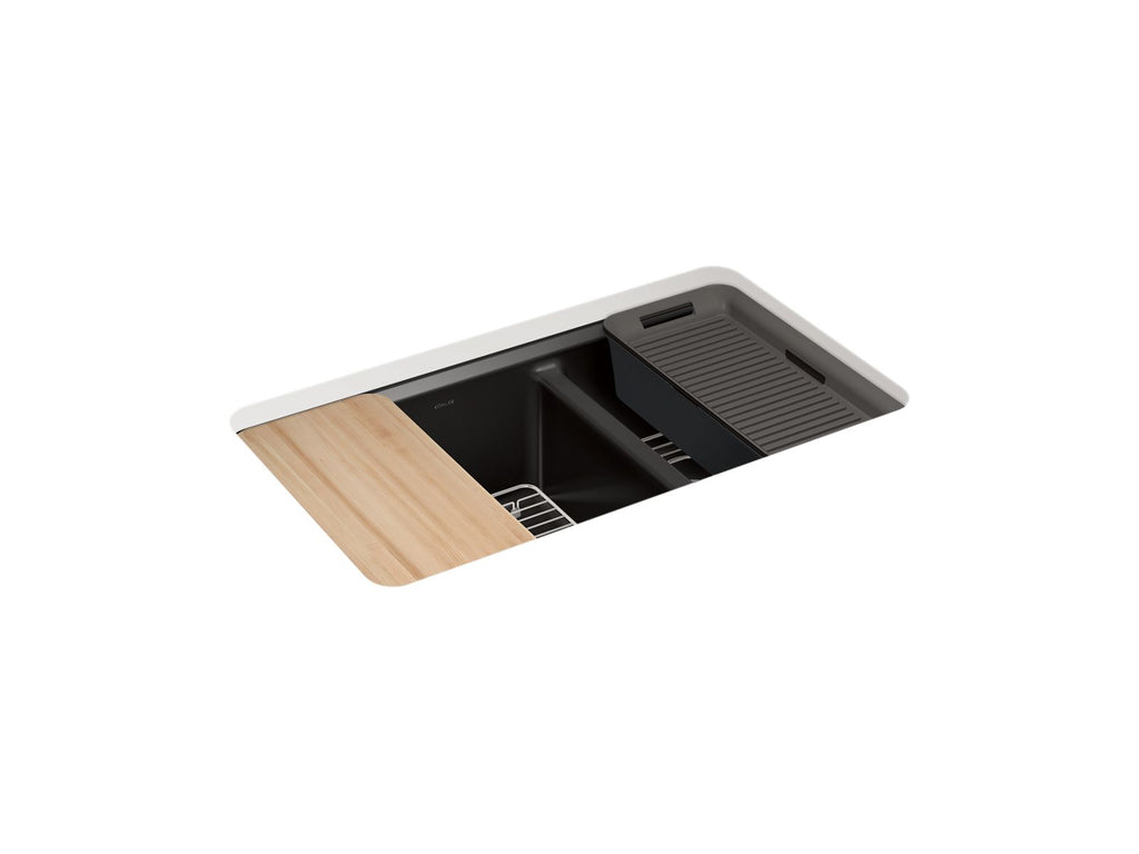 Riverby® 33" Undermount Double-Bowl Workstation Kitchen Sink