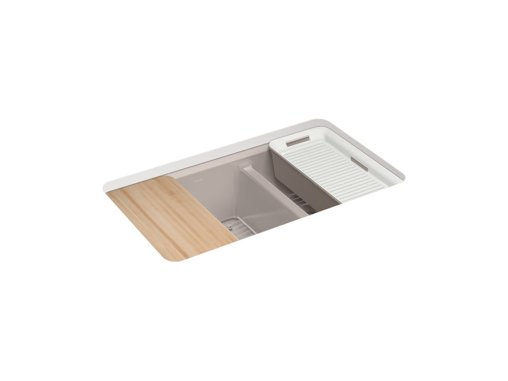 Riverby® 33" Undermount Double-Bowl Workstation Kitchen Sink