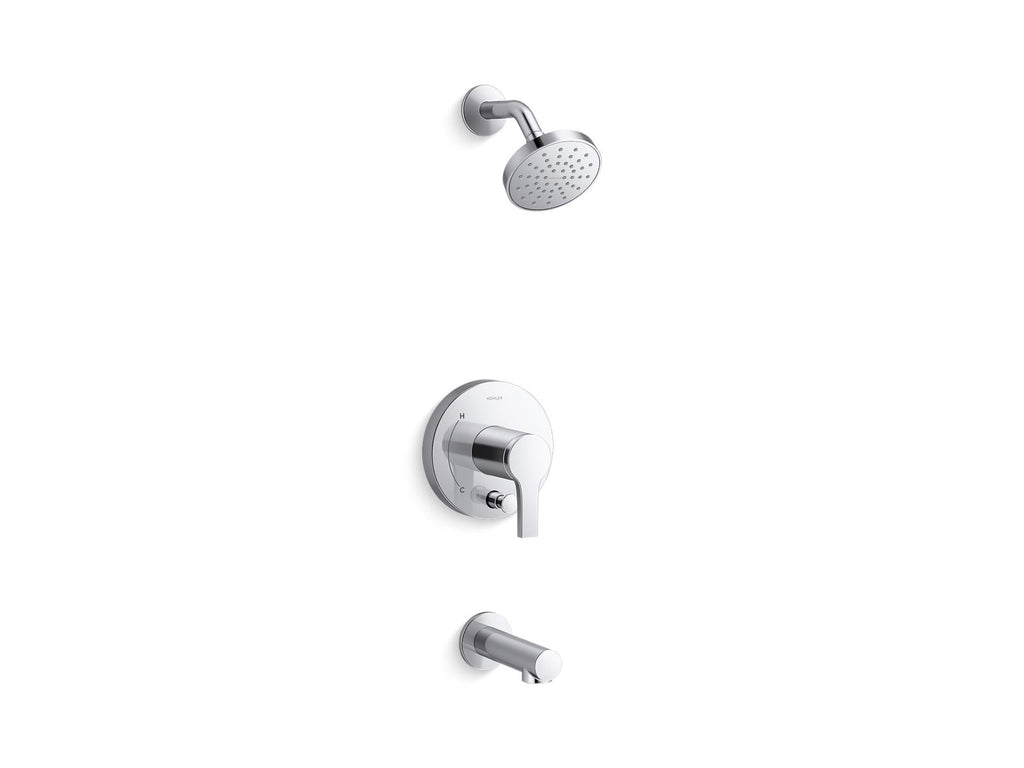 Elate® Rite-Temp® Bath And Shower Trim Kit With Push-Button Diverter, 1.75 Gpm