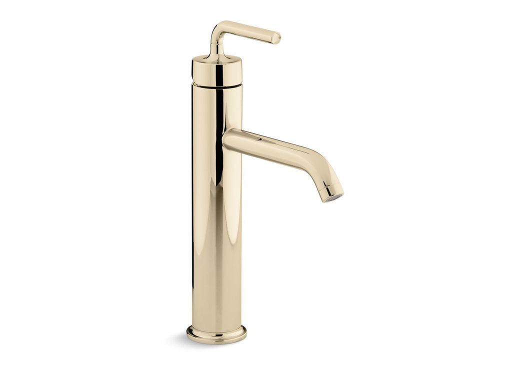 Purist® Tall Single-Handle Bathroom Sink Faucet With Lever Handle, 1.2 Gpm
