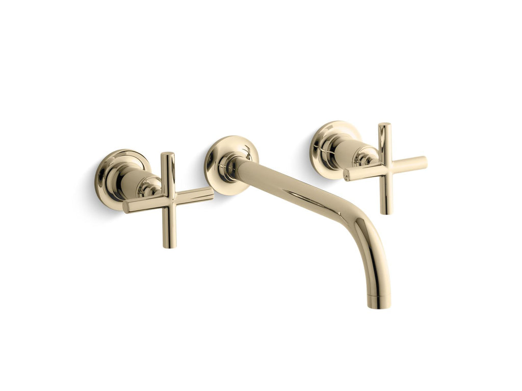 Purist® Wall-Mount Bathroom Sink Faucet Trim With Cross Handles, 1.2 Gpm