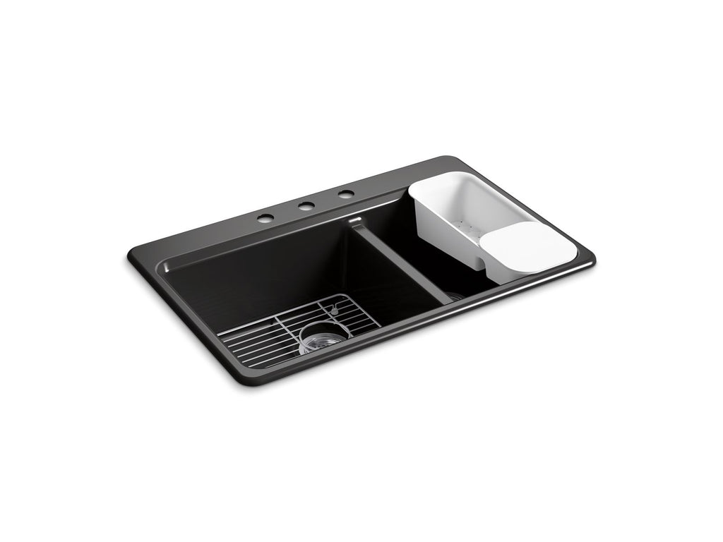 Riverby® 33" Top-Mount Double-Bowl Workstation Kitchen Sink