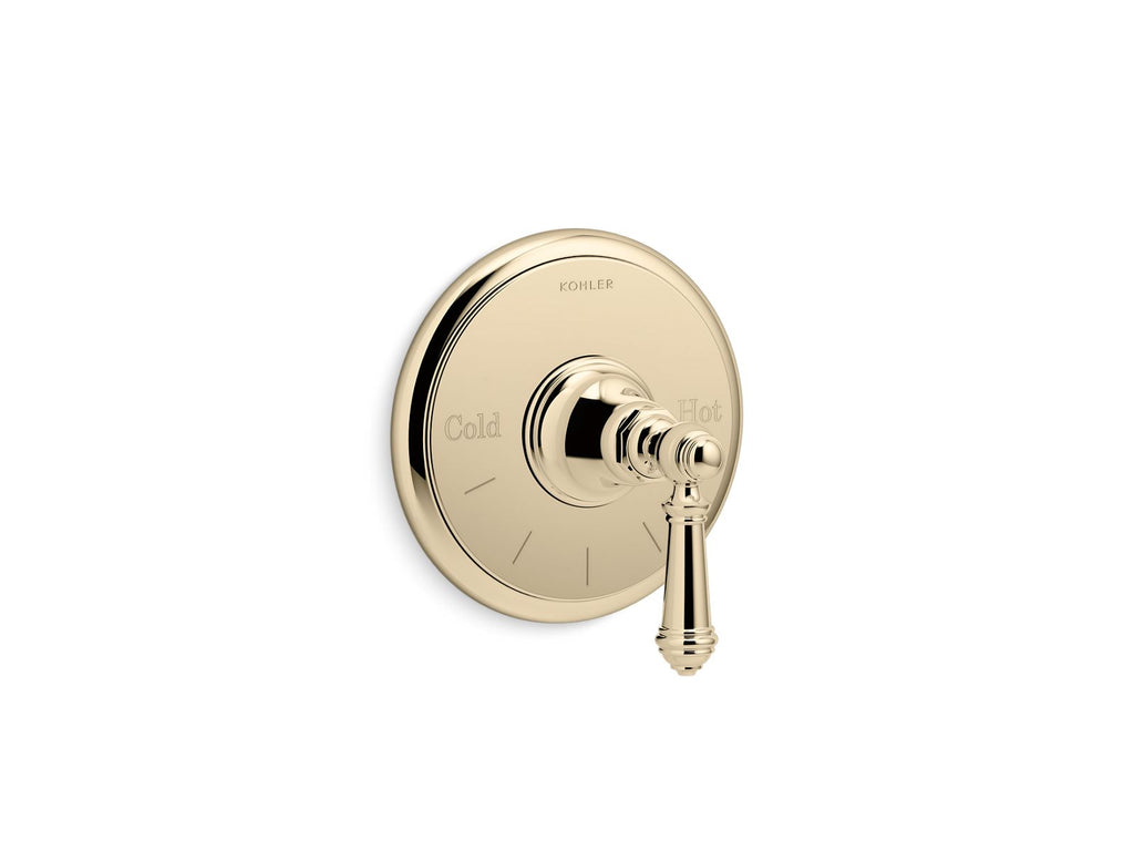 Artifacts® Mastershower® Temperature Control Valve Trim With Lever Handle