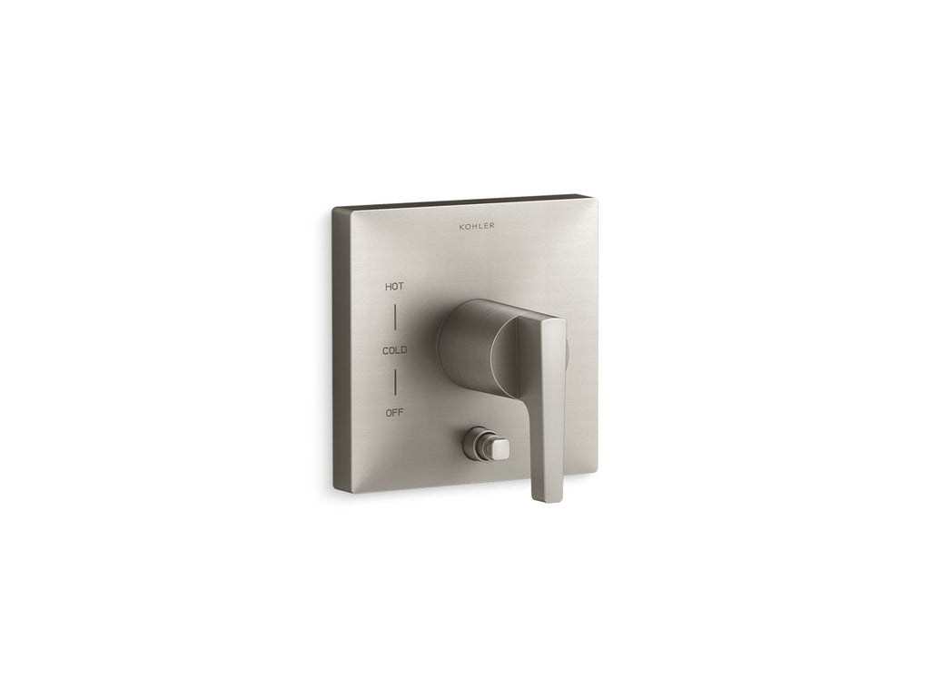 Honesty® Rite-Temp® Valve Trim With Push-Button Diverter