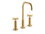 Purist® Widespread Bathroom Sink Faucet With Cross Handles, 1.2 Gpm