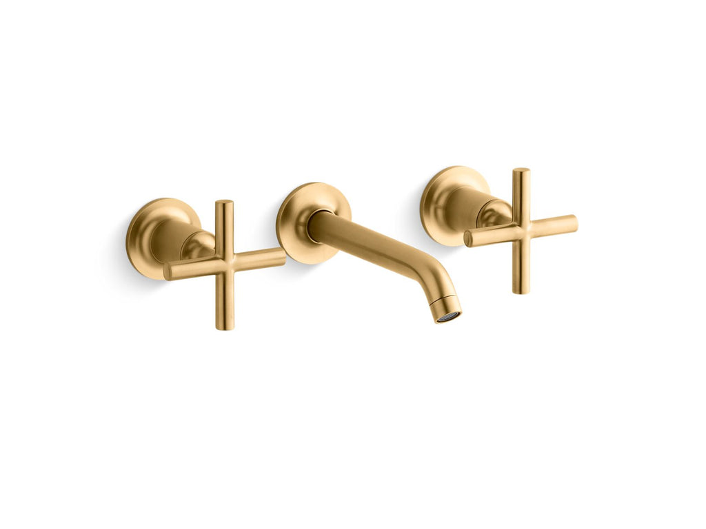 Purist® Wall-Mount Bathroom Sink Faucet Trim With Cross Handles, 1.2 Gpm