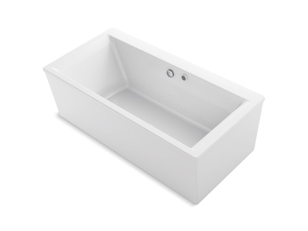 Stargaze® 60" X 34" Freestanding Heated Bubblemassage™ Air Bath With Bask® Heated Surface And Straight Shroud