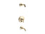Purist® Rite-Temp® Bath And Shower Trim Kit With Push-Button Diverter And Lever Handle, Without Showerhead