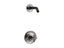 Purist® Rite-Temp® Shower Trim Kit With Cross Handle, Without Showerhead