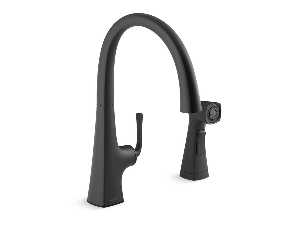Graze® Single-Handle Kitchen Sink Faucet With Two-Function Side Sprayer