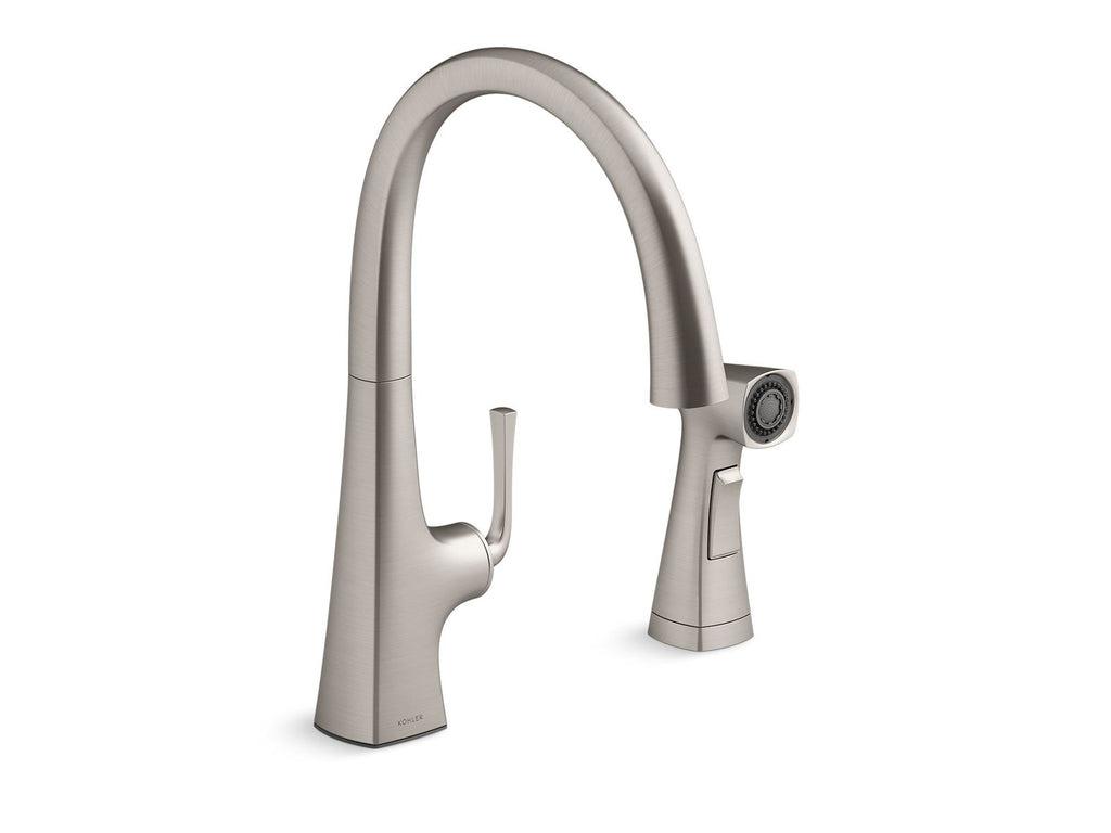 Graze® Single-Handle Kitchen Sink Faucet With Two-Function Side Sprayer