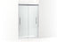Pleat® Frameless Sliding Shower Door, 79-1/16" H X 44-5/8 - 47-5/8" W, With 5/16" Thick Frosted Glass