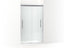 Pleat® Frameless Sliding Shower Door, 79-1/16" H X 44-5/8 - 47-5/8" W, With 5/16" Thick Crystal Clear Glass