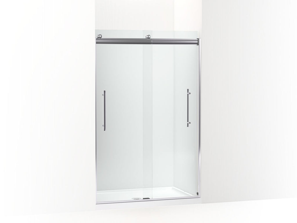 Elmbrook™ Frameless Sliding Shower Door, 73-9/16" H X 44-5/8 - 47-5/8" W, With 5/16" Thick Crystal Clear Glass