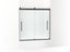 Elmbrook™ Frameless Sliding Bath Door, 61-9/16" H X 54-5/8 - 59-5/8" W, With 5/16" Thick Crystal Clear Glass