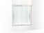 Elmbrook™ Frameless Sliding Bath Door, 61-9/16" H X 54-5/8 - 59-5/8" W, With 5/16" Thick Crystal Clear Glass