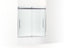 Elmbrook™ Frameless Sliding Bath Door, 61-9/16" H X 54-5/8 - 59-5/8" W, With 5/16" Thick Crystal Clear Glass