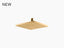 Showerhead | 8" CONTEMPORARY SQ RAIN SHWHD,1.75GPM | Brushed Modern Brass | GROF USA
