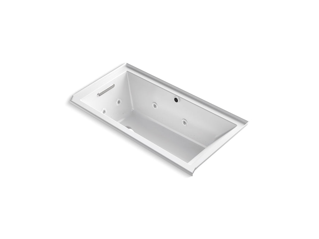 Underscore® 60" X 30" Alcove Heated Bubblemassage™ Air Bath With Whirlpool, Left Drain