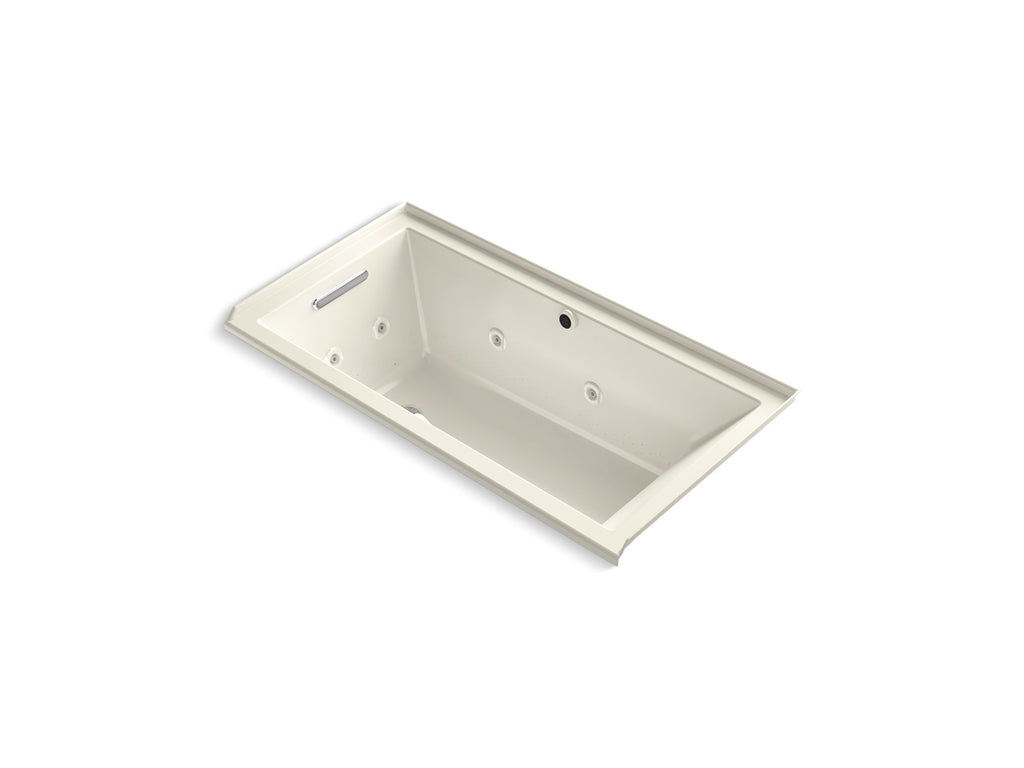 Underscore® 60" X 30" Alcove Heated Bubblemassage™ Air Bath With Whirlpool, Left Drain