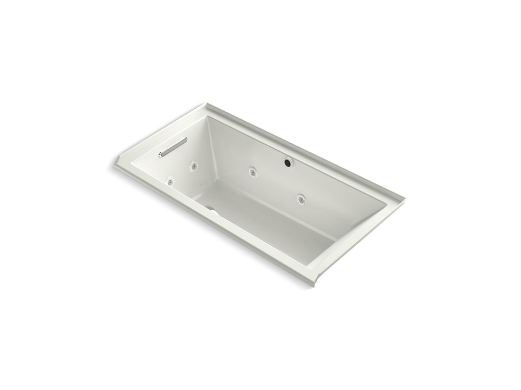 Underscore® 60" X 30" Alcove Heated Bubblemassage™ Air Bath With Whirlpool, Left Drain