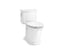 Harken® One-Piece Compact Elongated Toilet With Skirted Trapway, 1.28 Gpf