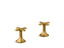 Occasion® Deck-Mount Bath Faucet Handles With Cross Design
