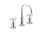 Purist® Widespread Bathroom Sink Faucet With Cross Handles, 1.2 Gpm