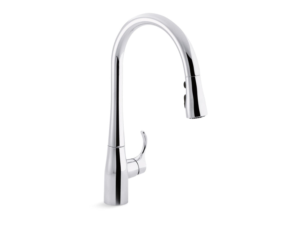 Simplice® Pull-Down Kitchen Sink Faucet With Three-Function Sprayhead