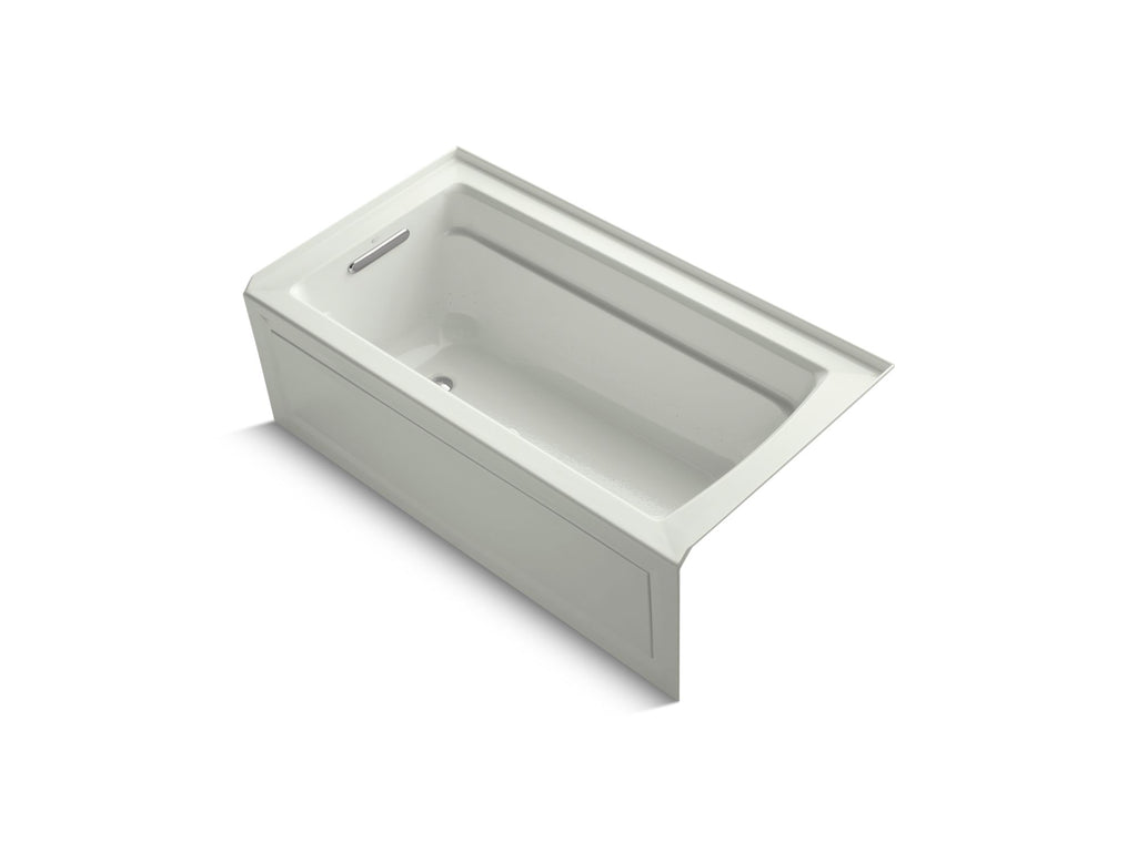Archer® 60" X 32" Integral Apron Heated Bubblemassage™ Air Bath With Bask® Heated Surface And Left-Hand Drain