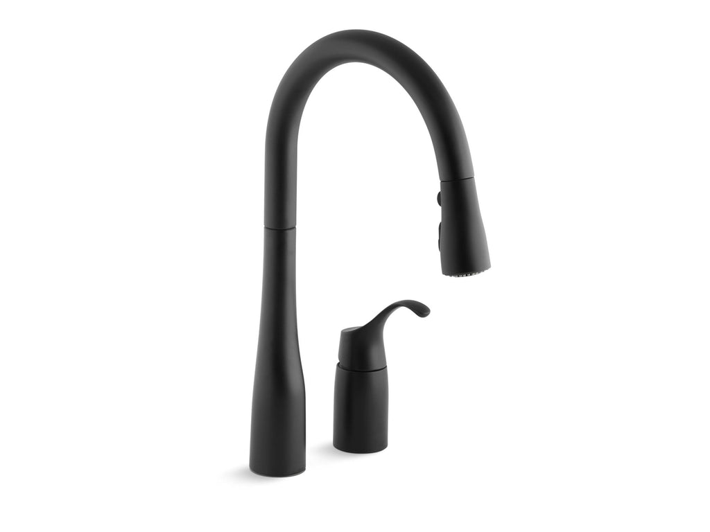 Simplice® Pull-Down Kitchen Sink Faucet With Three-Function Sprayhead